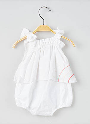 Barboteuse blanc LILI GAUFRETTE fille