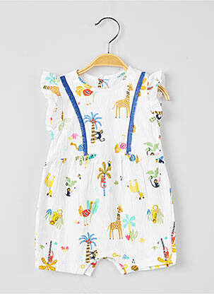 Combishort blanc CATIMINI fille