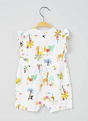 Combishort blanc CATIMINI fille