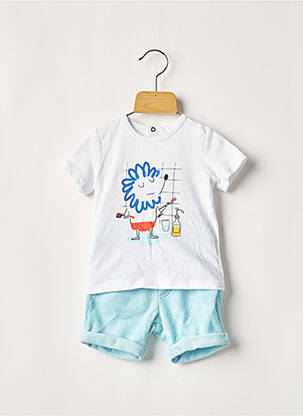 Ensemble short blanc CATIMINI garçon