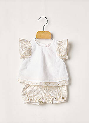Ensemble short blanc LILI GAUFRETTE fille