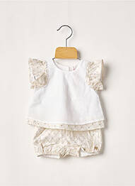 Ensemble short blanc LILI GAUFRETTE fille