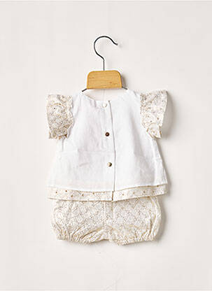 Ensemble short blanc LILI GAUFRETTE fille