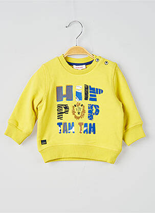Sweat-shirt sans capuche jaune CATIMINI garcon