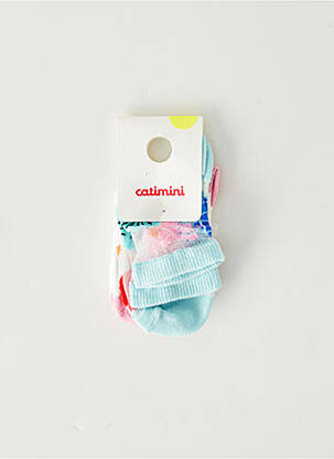 Chaussettes à motifs bébé fille bleues Catimini