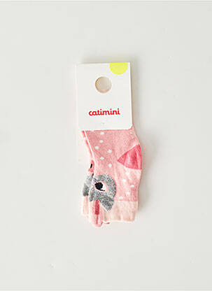 Chaussettes bébé fille roses à motifs fraises Catimini