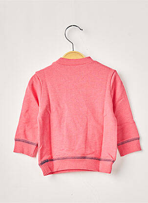 Sweat-shirt sans capuche rose 3 POMMES fille