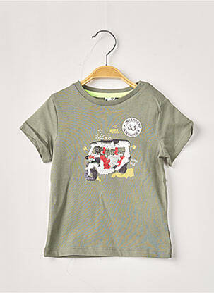 T-shirt vert 3 POMMES garçon