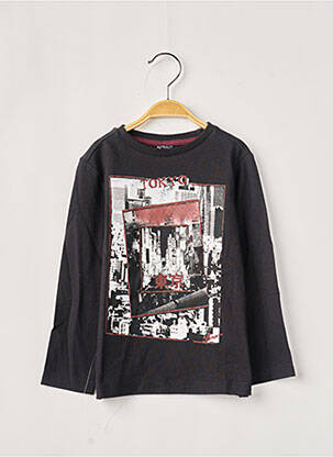 T-shirt noir 3 POMMES garçon