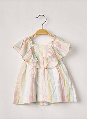 Robe mi-longue rose LILI GAUFRETTE fille