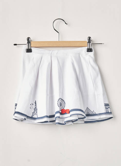 Jupe mi-longue blanc LILI GAUFRETTE fille