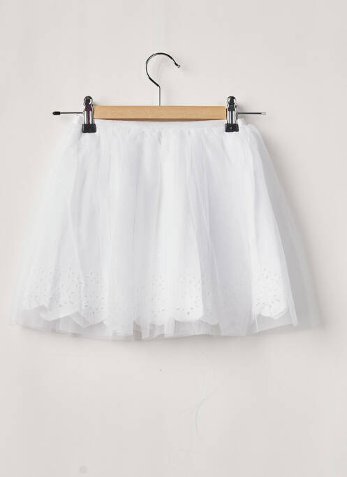 Jupe mi-longue blanc LILI GAUFRETTE pour fille