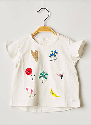 Polo blanc CATIMINI fille