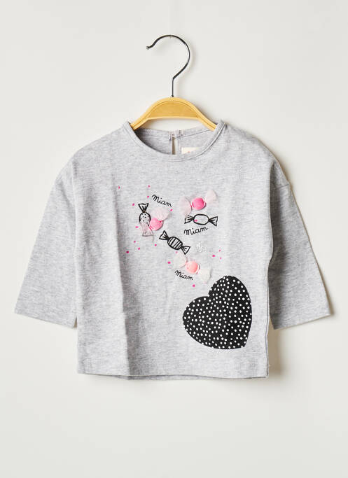 T-shirt gris CATIMINI fille