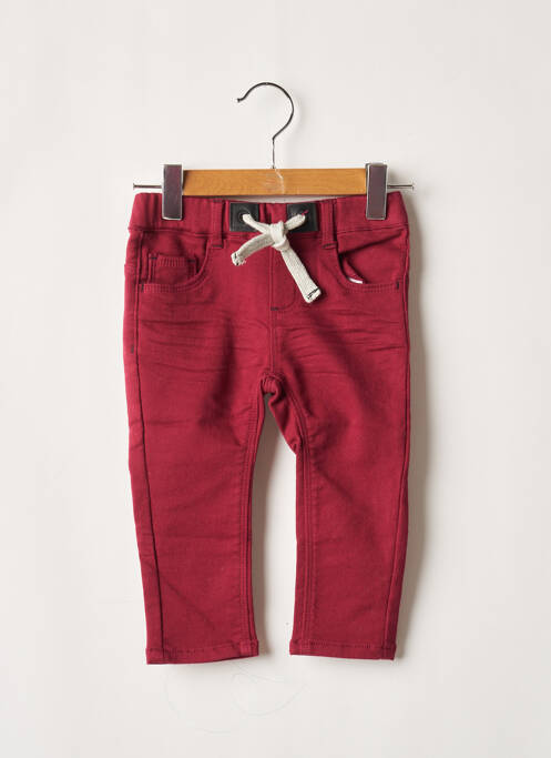 Pantalon slim rouge 3 POMMES pour garçon
