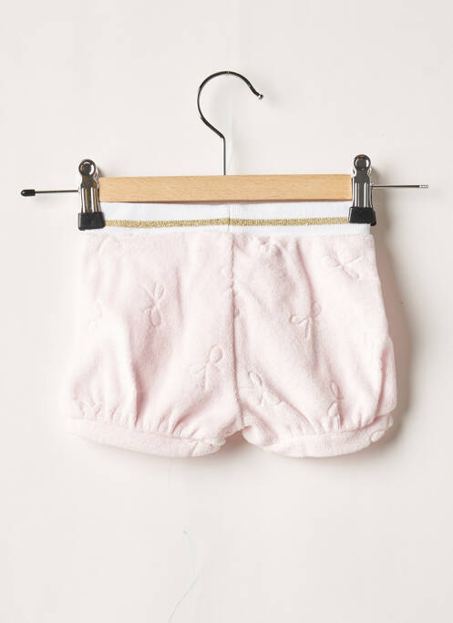 Short rose LILI GAUFRETTE pour fille
