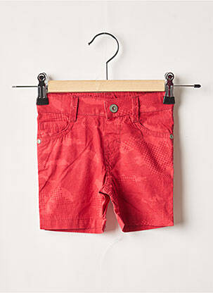 Short rouge 3 POMMES garçon