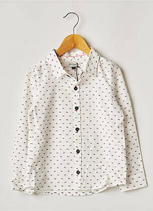 Chemise manches longues blanc JEAN BOURGET garçon