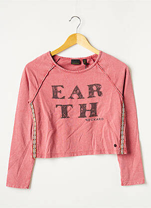 Sweat-shirt sans capuche rose BECKARO fille