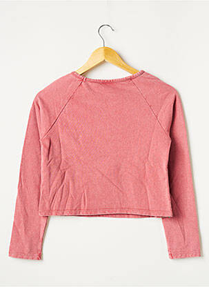 Sweat-shirt sans capuche rose BECKARO fille