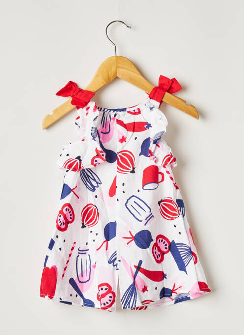 Combishort blanc CATIMINI pour fille