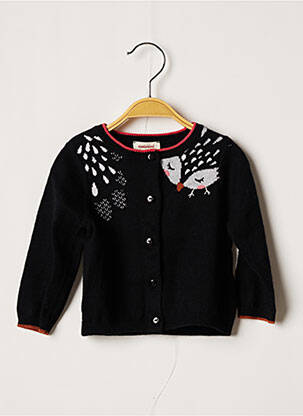 Gilet manches longues noir CATIMINI fille