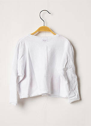 Gilet manches longues blanc CATIMINI fille
