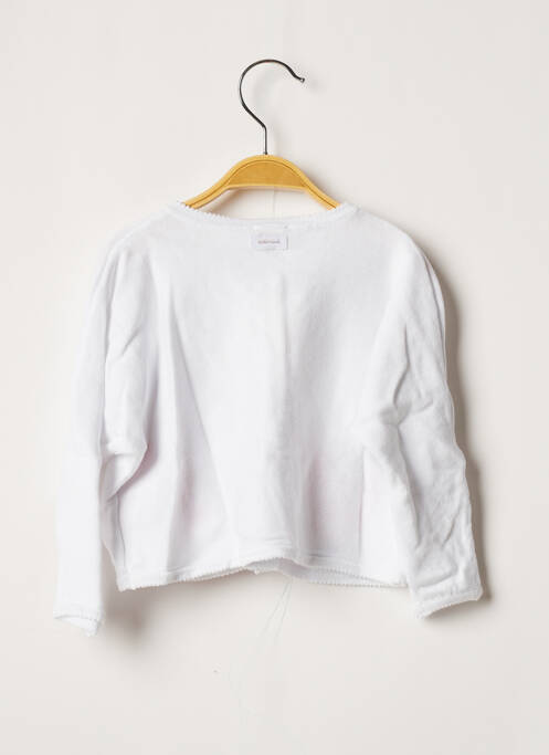 Gilet manches longues blanc CATIMINI fille