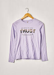 T-shirt violet ONLY pour fille seconde vue
