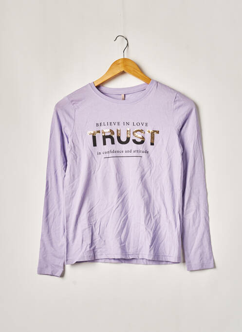 T-shirt violet ONLY pour fille