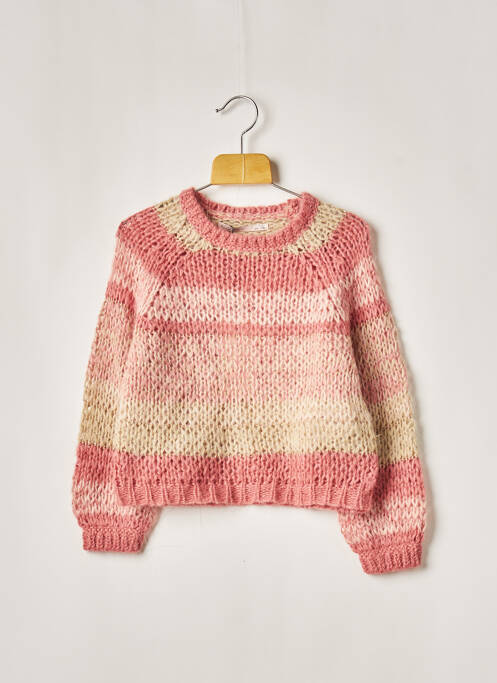 Pull tunique rose ONLY pour fille