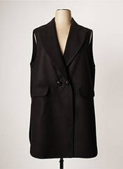 Manteau long noir MAT. pour femme seconde vue