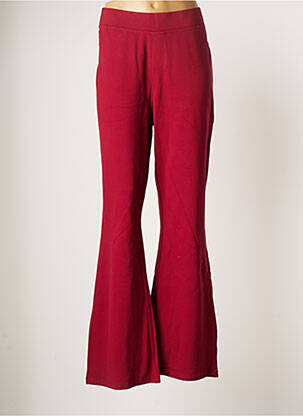Pantalon flare rouge BASIC BY YESTA pour femme