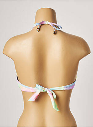 Haut de maillot de bain stretch haut soutien-gorge push-up vert BIKKI BEACH femme