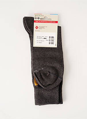 Chaussettes tissage chiné gris KINDY homme