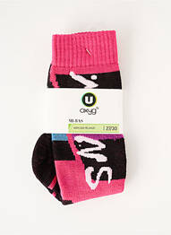 Chaussettes maille fine rose OXYGN fille