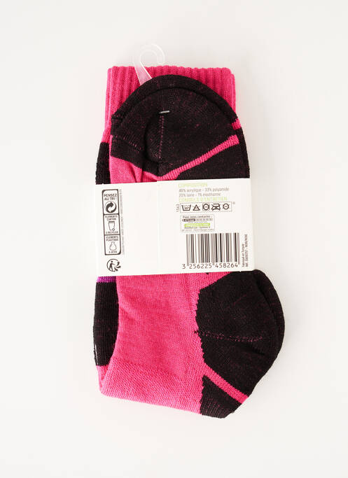 Chaussettes tissage jersey rose OXYGN fille