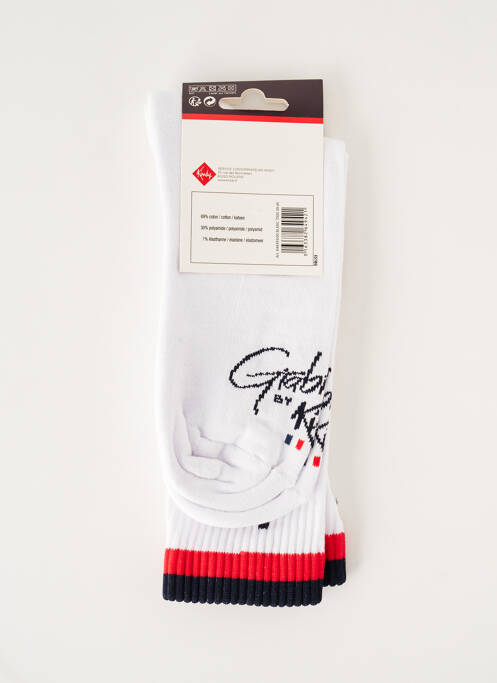 Chaussettes blanc KINDY pour homme