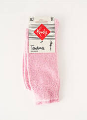 Chaussettes rose KINDY pour femme seconde vue