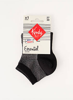 Chaussettes stretch noir KINDY fille