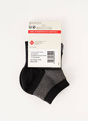 Chaussettes stretch noir KINDY fille