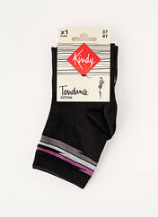 Chaussettes noir KINDY pour femme seconde vue