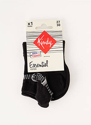 Chaussettes imprimé fantaisie noir KINDY fille