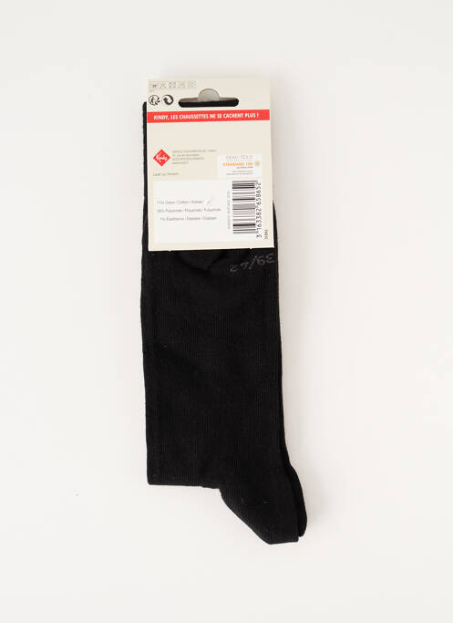 Chaussettes noir KINDY pour homme