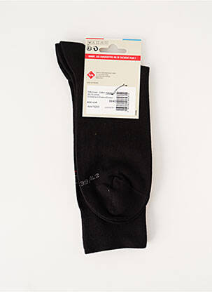 Chaussettes imprimé fantaisie noir KINDY homme