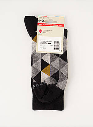 Chaussettes maille fine gris KINDY homme