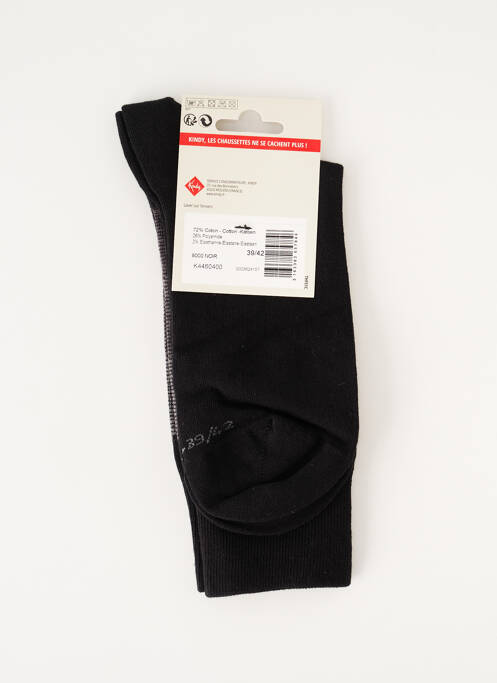 Chaussettes noir KINDY pour homme