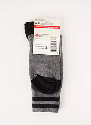 Chaussettes maille fine gris KINDY homme