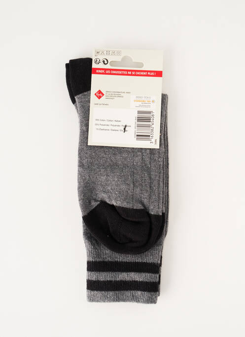 Chaussettes gris KINDY pour homme