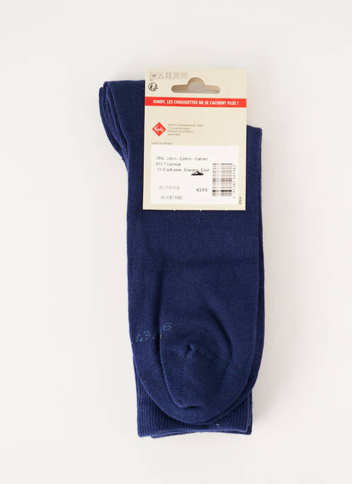 Chaussettes bleu KINDY pour homme